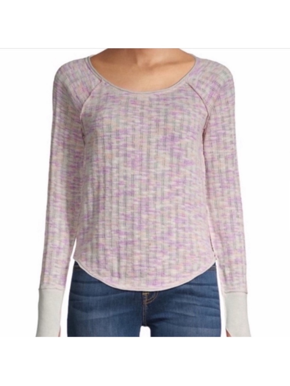 We the Free NWT thermal pullover longsleeve knit top bohemian festival small - Picture 8 of 11